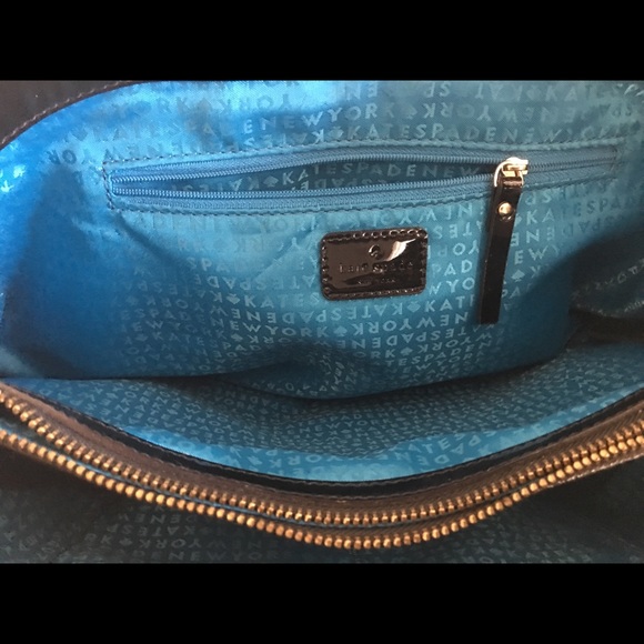 Kate Spade black and white stripe bag - Picture 3 of 4